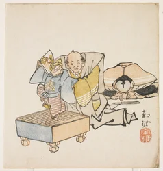 Marionnettistes, c.1840